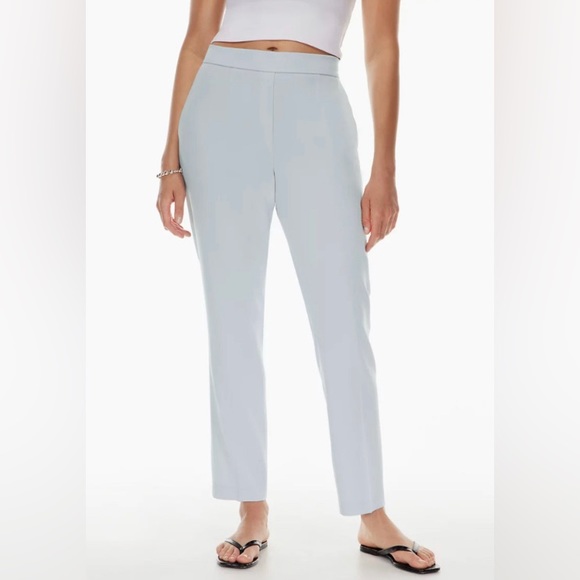 Aritzia Babaton Conan Cropped Cement Blue Pants - Picture 3 of 3